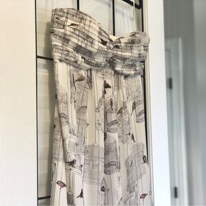 Ted Baker birdcage print maxi dress